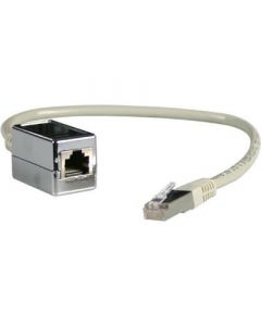 FTP, RJ45, 1 recht TP-kabel gekruist, 4-pin, m. kabel