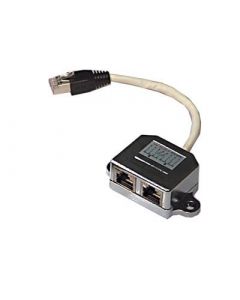 DELTACO 679-F, RJ45 2x RJ45 kabeladapter/verloopstukje