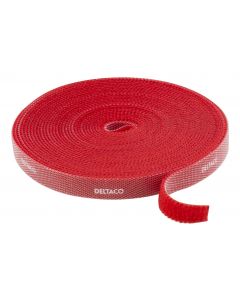 DELTACO CM05R Kabelbinder - 5 meter - Rood