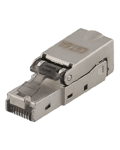 Cat6A, FTP,  RJ45-connector, afgeschermd, "Tool Free"