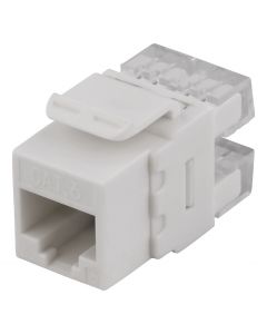 DELTACO MD-110, UTP Cat6 Keystone-connector, niet-afgeschermd, 180 graden, 22-26AWG, "Tool-vrij"