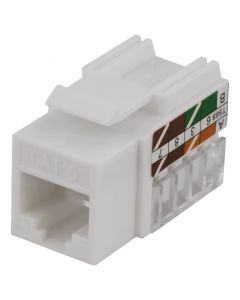 DELTACO MD-111, UTP Cat6 Keystone-connector, niet-afgeschermd, 90 graden, 22-26AWG, "Tool-vrij"