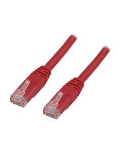 UTP Cat5e 0.5m rood 100% koper 