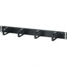 1U rangeerpaneel met 4 voudige haken voor 19 inch server en patchkasten 