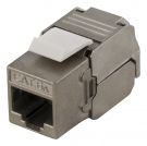 FTP Cat6a Keystone-connector afgeschermd 22-26AWG Tool-vrij