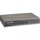 TP-Link switch met 8 netwerkpoorten, 4 daarvan zijn geschikt voor Power over Ethernet (PoE)